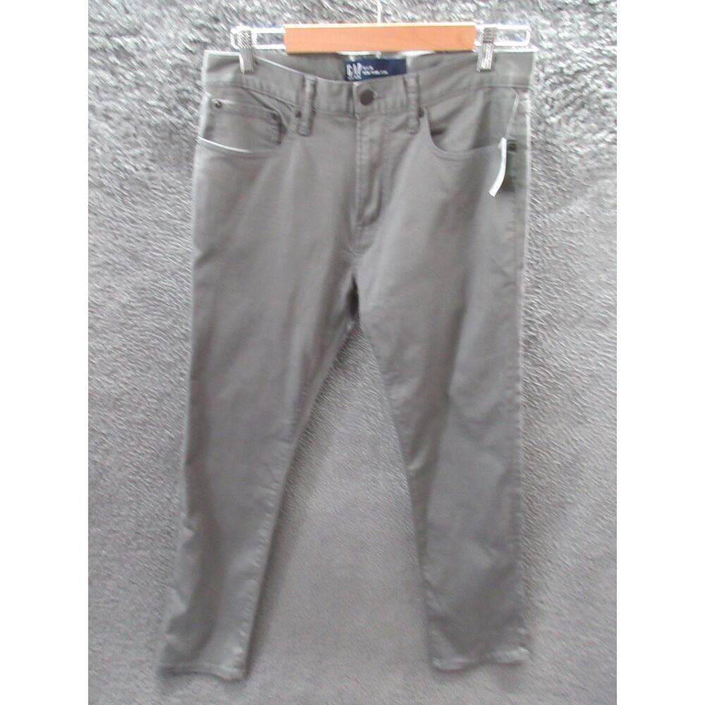 NWT Gap Denim Slim Travel Jean Mens 31x30 Shark Fin Grey Stretch Slim Fit Pants
